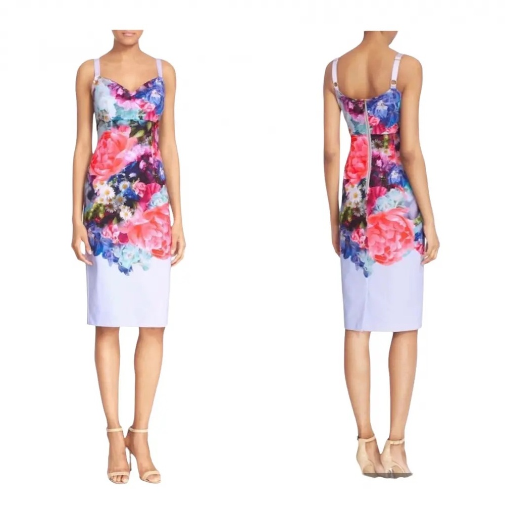 Ted Baker Emore Floral Bodycon Dress Size 1 US4